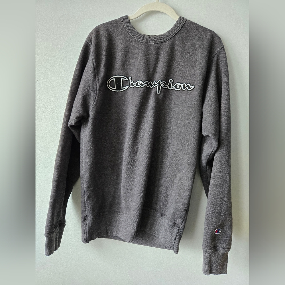 Champion Dark Gray Pullover Small - image 1
